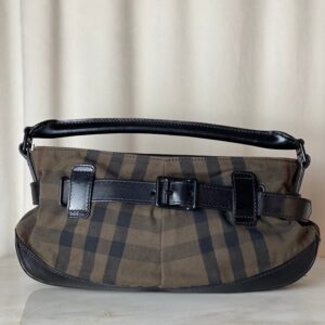 Burberry Bicolor House Check Top Handle Bag