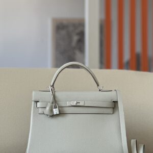 Kelly 35 Togo Gris Perle (80) Palladium Hardware