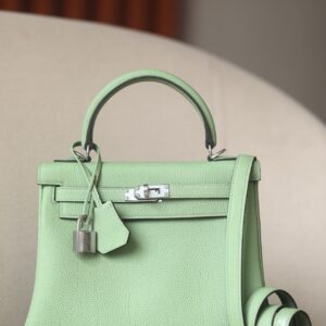 Kelly 25 Togo Vert Criquet (3I) Palladium Hardware