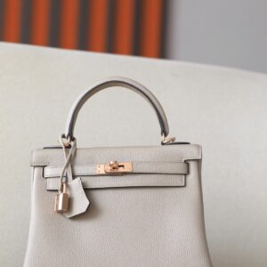 Kelly 25 Togo Gris Tourterelle(81) Rose Gold Hardware