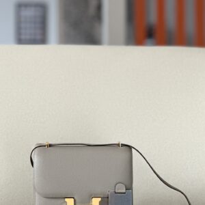 Constance 19 Epsom Gris Asphalte(M8) Gold Hardware