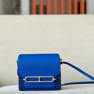 Roulis Mini HSS Evercolor Blue Saphir (73) And Blue France(71)Rose Gold Hardware