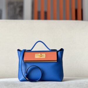 2424 Mini 21 Evercolor And Swift Blue Pale (08), Cuivre(6C) And Chai (0M) Gold Hardware