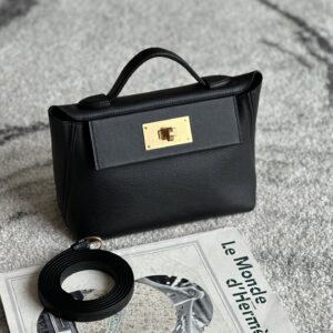 2424 Mini 21 Evercolor And Swift Nior (89) Gold Hardware